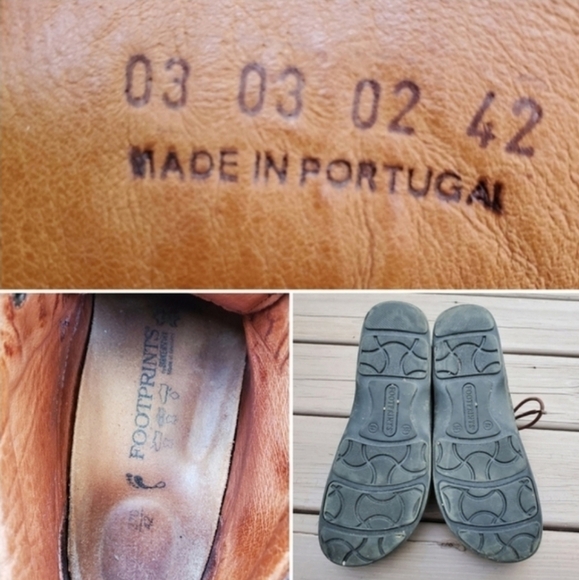 Birkenstock Footprints Carson Distressed Brown Leather Lace Up Ankle Boots 42 - Picture 7 of 9